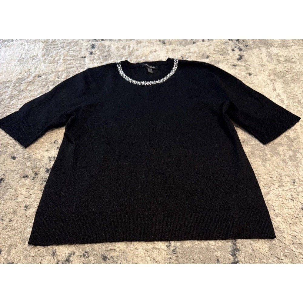 Cable & Gauge Sweater Shirt Womens Womens Sz X X-large Short Sleeved Jewel Bing